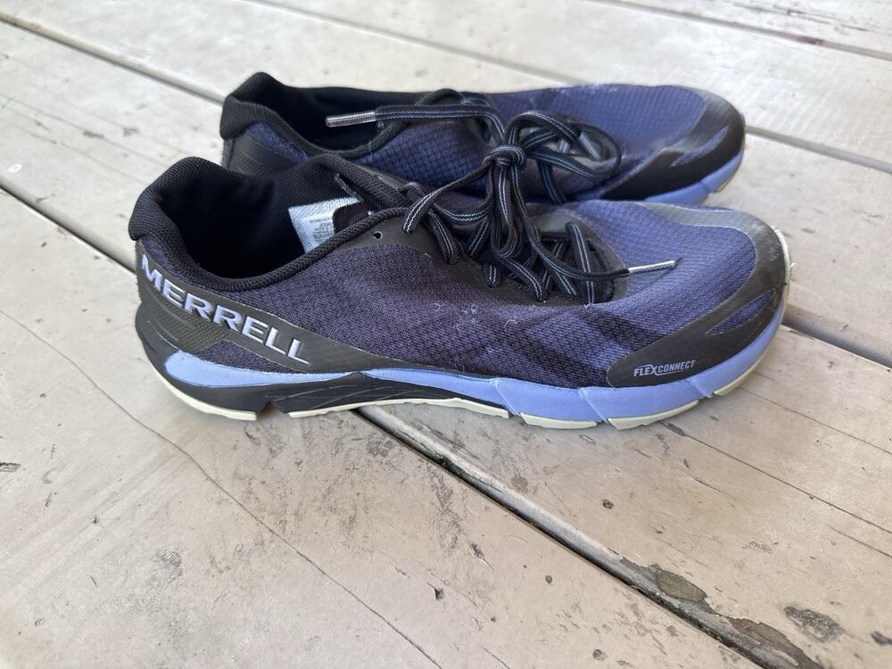 Merrell Bare Access Flex Women's Sz 7 Barefoot Trail Running Shoes Black J09652